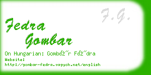 fedra gombar business card